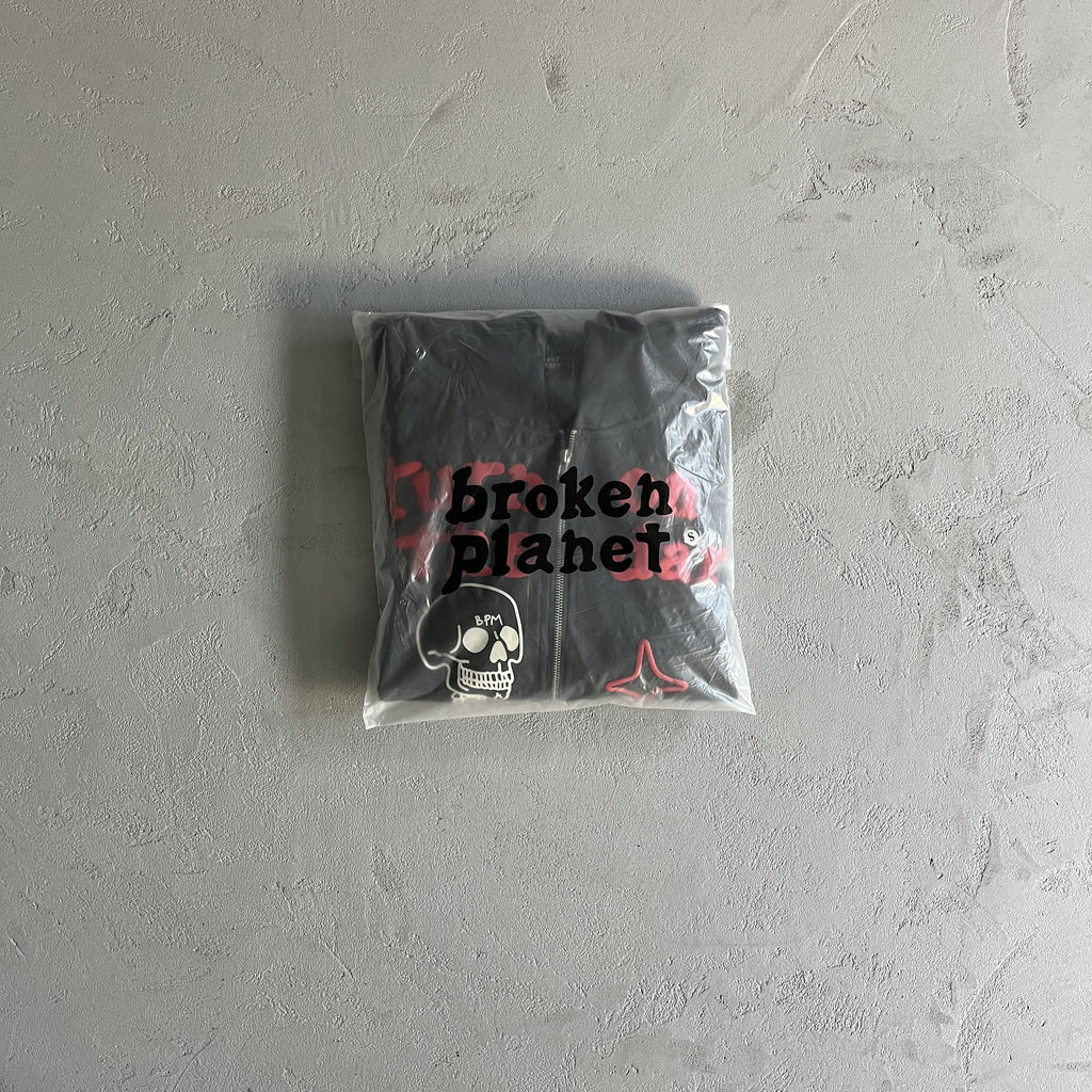 Broken P Skeleton Zip Up Hoodie